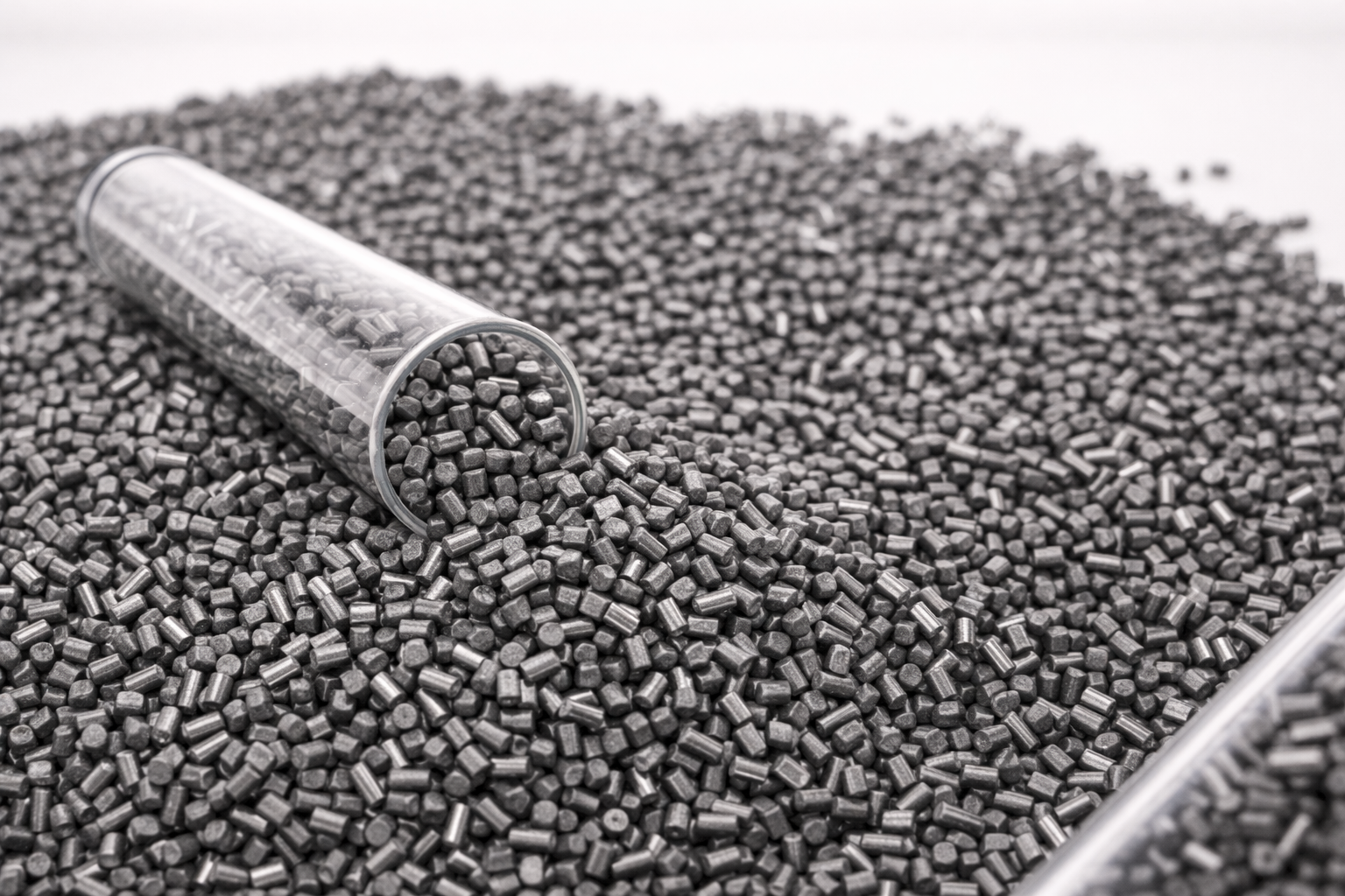 spilled metallic pellets from test tube (1)